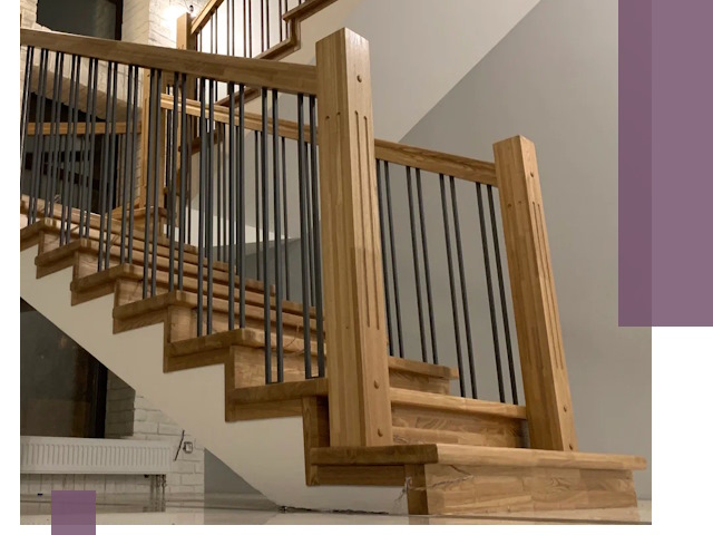 Реставрация деревянных и металлических лестниц в Ухте