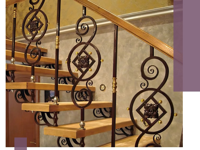 Изготовление кованых лестниц под ключ в Ухте