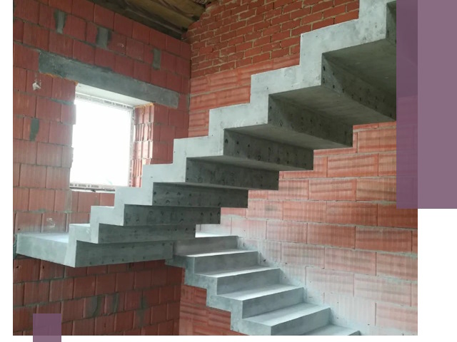 Бетонные лестницы под ключ в Ухте: монтаж, демонтаж, ремонт