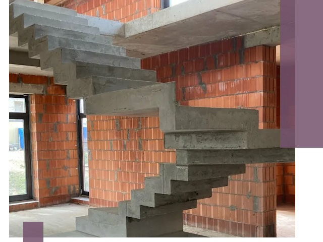 Изготовление бетонных лестниц под ключ в Ухте