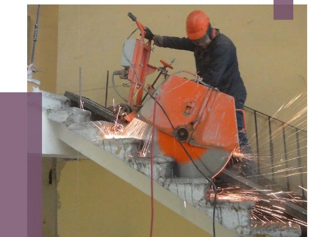 Демонтаж бетонных лестниц в Ухте от 4556 руб. за м2 | ПРОЛЁТ-Хта