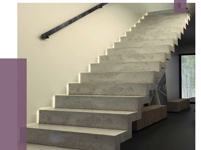 Облицовка бетонных лестниц в Ухте от 4556 руб/м2 