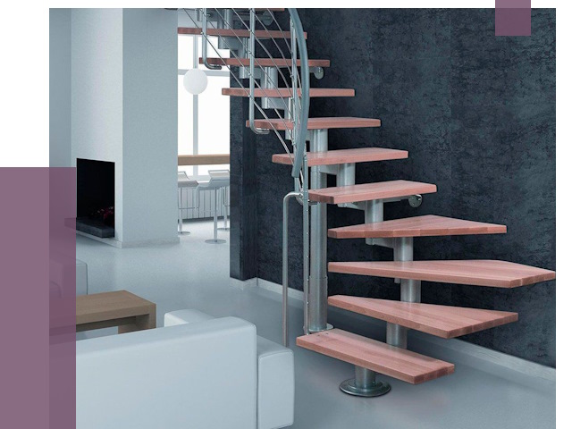 Модульные лестницы в Ухте от 16706 руб. — купить в ПРОЛЁТ-Хта