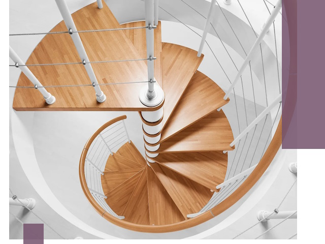 Изготовление винтовых лестниц под ключ в Ухте