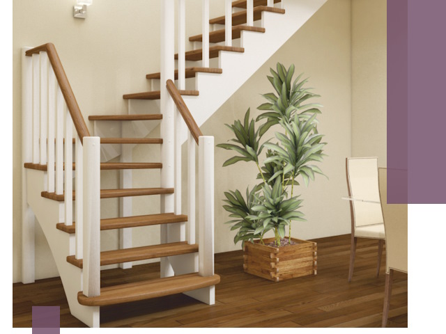 Г-образные лестницы под ключ в Ухте — изготовление и монтаж