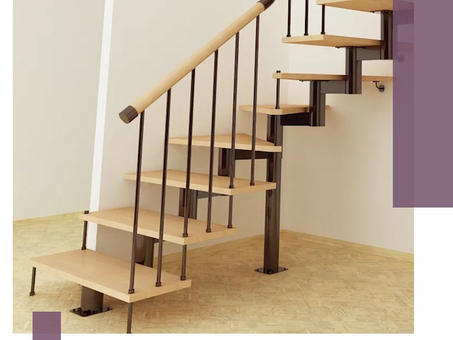 Монтаж лестниц на больцах в Ухте — быстро и надежно