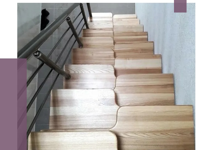 Лестницы гусиный шаг в Ухте от 12909 руб. под ключ | ПРОЛЁТ-Хта