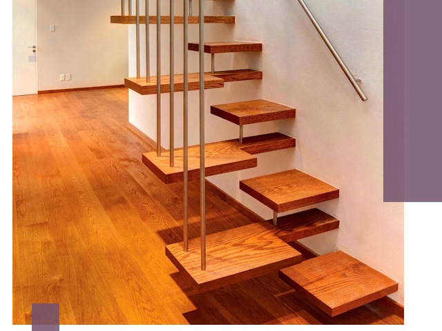 Лестницы «гусиный шаг» на заказ в Ухте для узких пространств