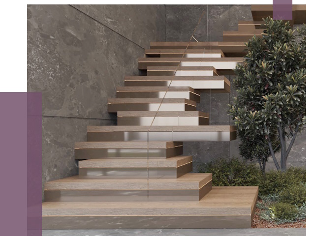 Современные лестницы в Ухте от 13669 руб. | ПРОЛЁТ-Хта