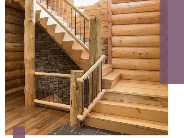 Лестницы в баню под заказ и профессиональный монтаж в Ухте