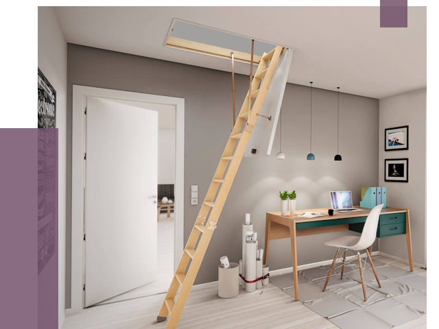 Чердачные лестницы в Ухте — от 14428 руб. | ПРОЛЁТ-Хта