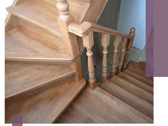 Дубовые лестницы под ключ в Ухте: изготовление и монтаж