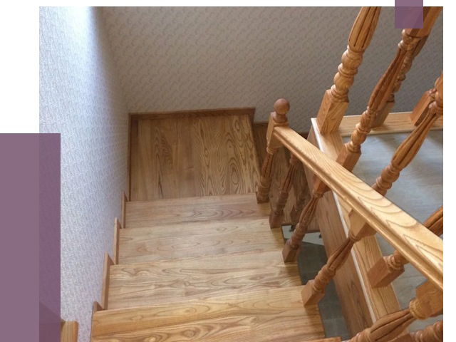 Сосновые лестницы в Ухте под ключ от 7999 руб.  | ПРОЛЁТ-Хта