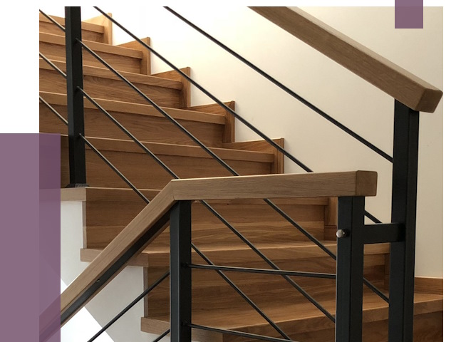 Обшивка металлической лестницы деревом в Ухте от 4303 руб. 