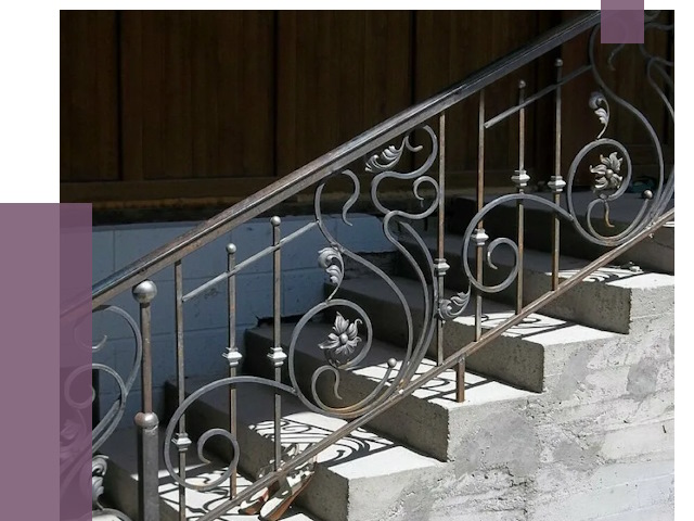 Кованые перила в Ухте от 8606 руб. под ключ — качество от ПРОЛЁТ-Хта