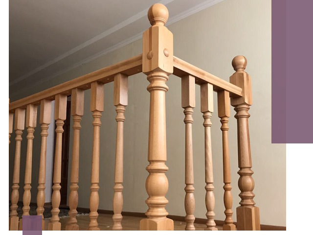 Деревянные перила на заказ в Ухте: монтаж и изготовление