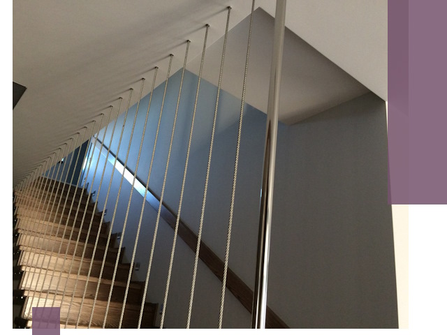 Тросовые перила под ключ в Ухте — производство и монтаж