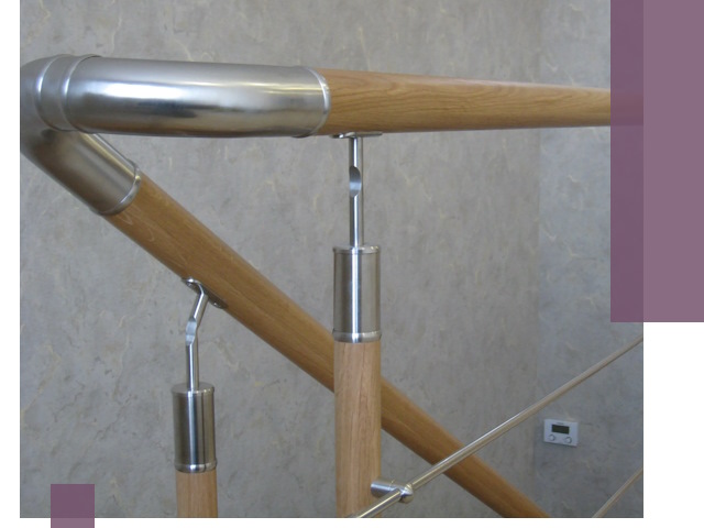 Комбинированные перила на заказ в Ухте — монтаж и производство