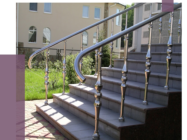 Перила для крыльца в Ухте от 10631 руб. — монтаж ПРОЛЁТ-Хта