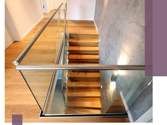 Перила для лестницы в доме — изготовление и монтаж в Ухте