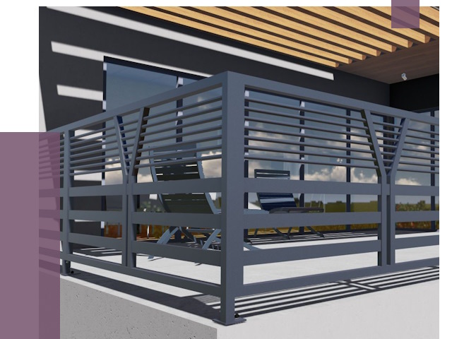 Изготовление балконных ограждений в Ухте от 10631 руб. | ПРОЛЁТ-Хта