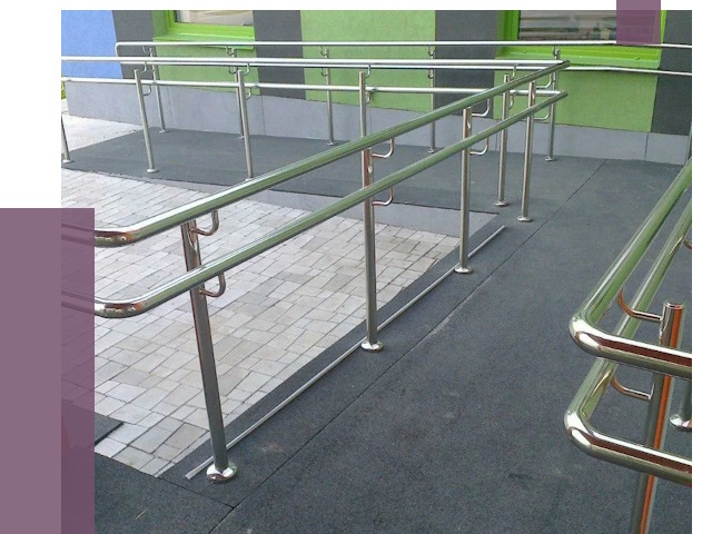 Ограждения пандусов в Ухте от 4303 руб. монтаж | ПРОЛЁТ-Хта