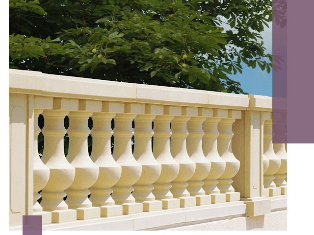 Установка балюстрады в Ухте: изготовление и монтаж под ключ