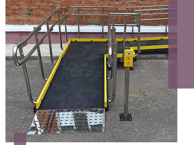 Изготовление наклонных пандусов для инвалидов в Ухте