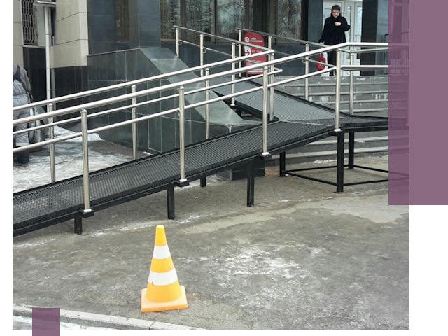 Стационарные пандусы под ключ в Ухте — изготовление и монтаж