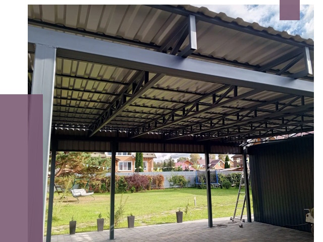 Монтаж навесов в Ухте от 7290 руб. — установка навеса | ПРОЛЁТ-Хта