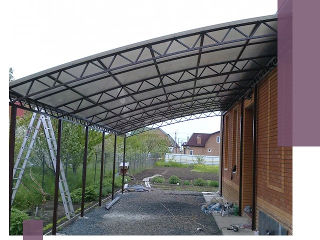 Профессиональный монтаж навесов под ключ в Ухте