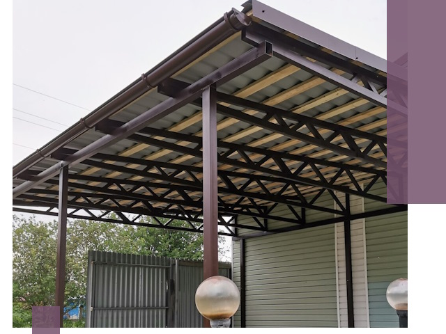 Навесы под ключ в Ухте: изготовление, монтаж и гарантия