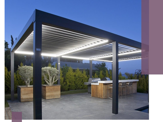 Навесы отдельно стоящие под ключ в Ухте из металла и поликарбоната