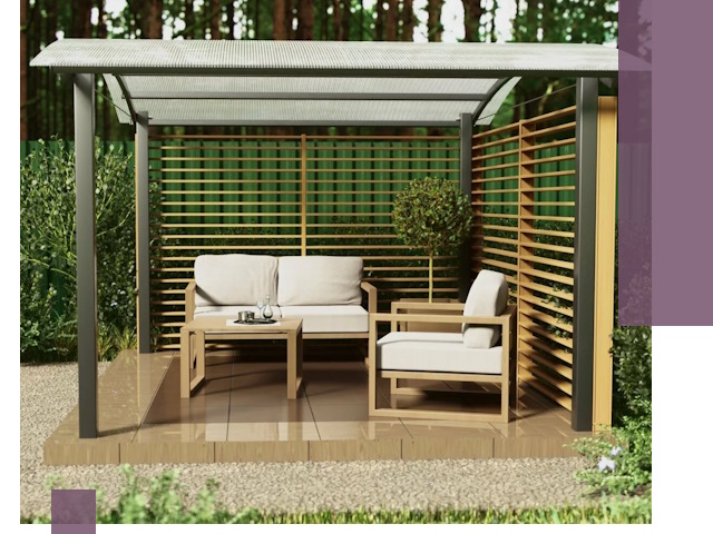 Навесы для дачи в Ухте: изготовление, монтаж и демонтаж