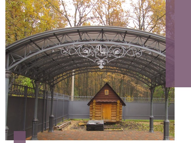 Кованые навесы премиум-класса под заказ в Ухте