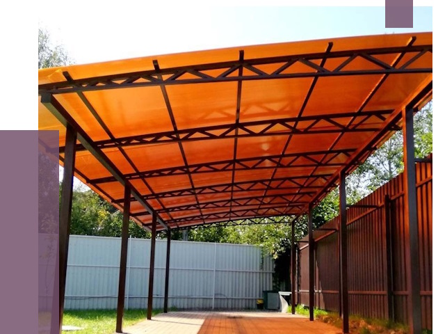 Односкатные навесы под ключ в Ухте от 13011 руб. 