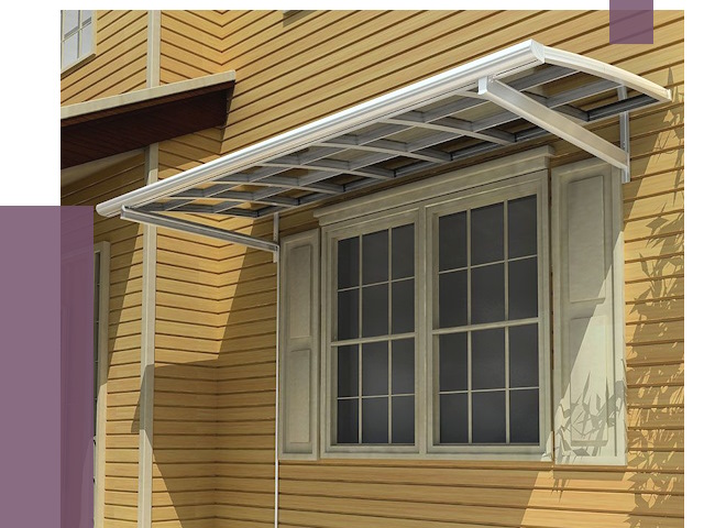 Козырьки над окнами в Ухте от 7543 руб. — монтаж, покупки | ПРОЛЁТ-Хта