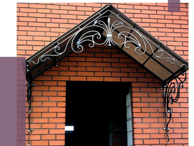 Металлические козырьки в Ухте от 10581 руб. 