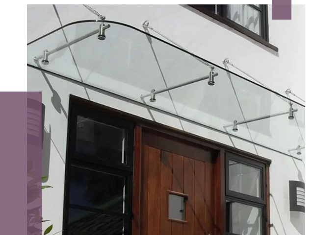 Стеклянные козырьки в Ухте от 18731 руб. | ПРОЛЁТ-Хта