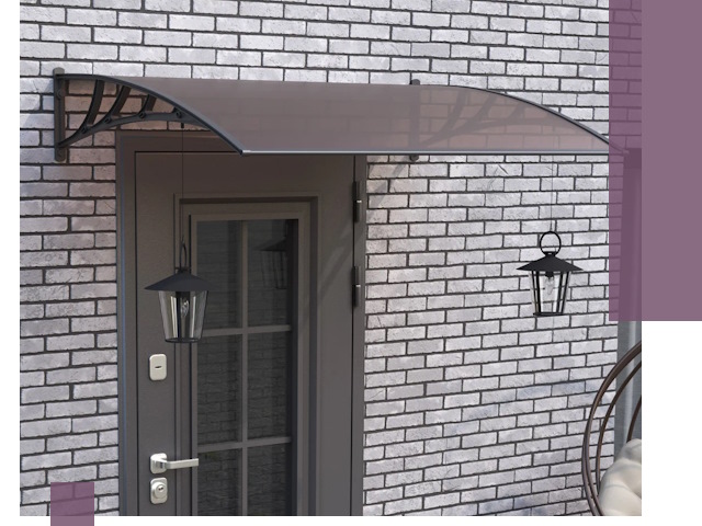 Недорогие козырьки и навесы под ключ в Ухте