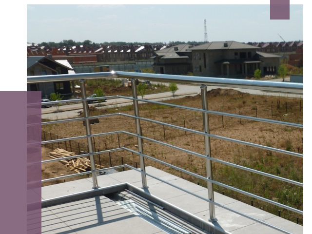 Парапеты из нержавеющей стали в Ухте от 7898 руб. за м² | ПРОЛЁТ-Хта