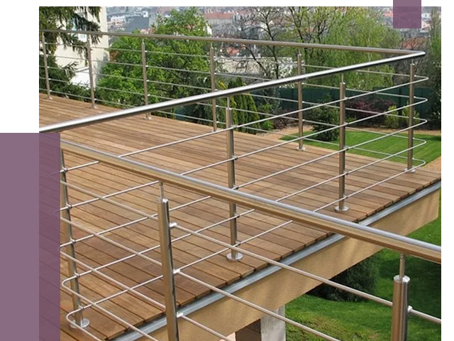 Алюминиевые парапеты в Ухте под ключ от 7695 руб. 