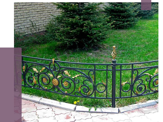 Кованые газонные ограждения в Ухте от 7543 руб. — ПРОЛЁТ-Хта
