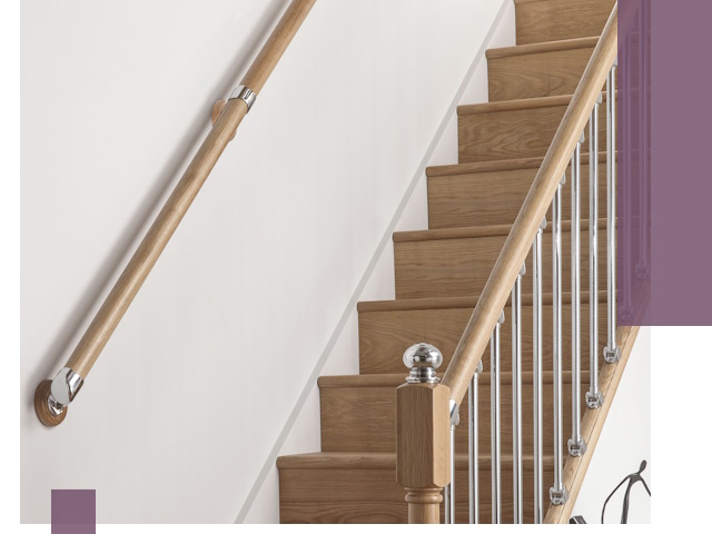 Пристенные поручни из стали и нержавейки под монтаж в Ухте